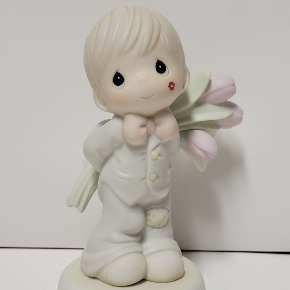 Precious Moments Figurine "For the Sweetest Tu-Lips in Town"